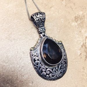 Real silver antique locket